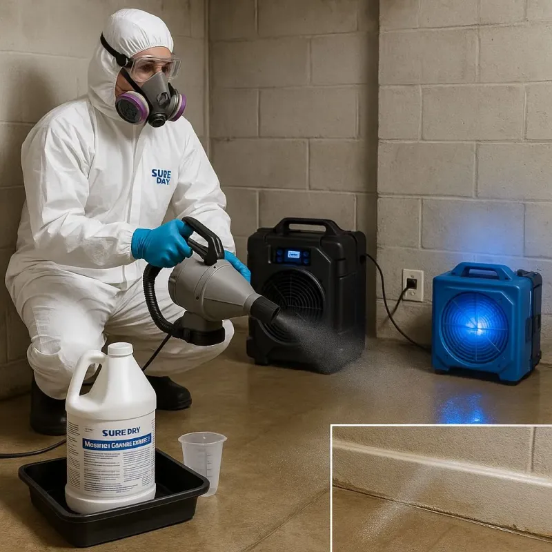 Sanitization and Odor Removal process in Scituate, MA